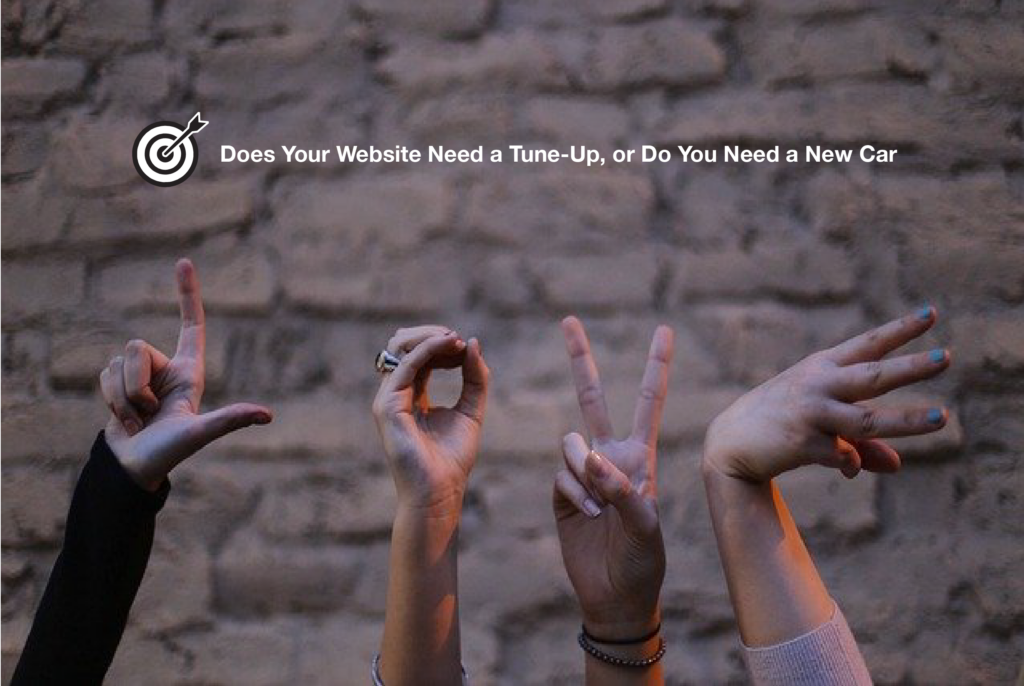 New Website hands up